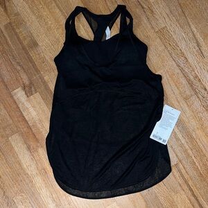 Lululemon Athletica Black Twist Around 2in1 Tank